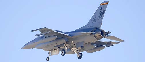 Iowa Air National Guard General Dynamics F-16D Block 30J Fighting Falcon 87-0388 of the 124th Fighter Squadron Hawkeyes